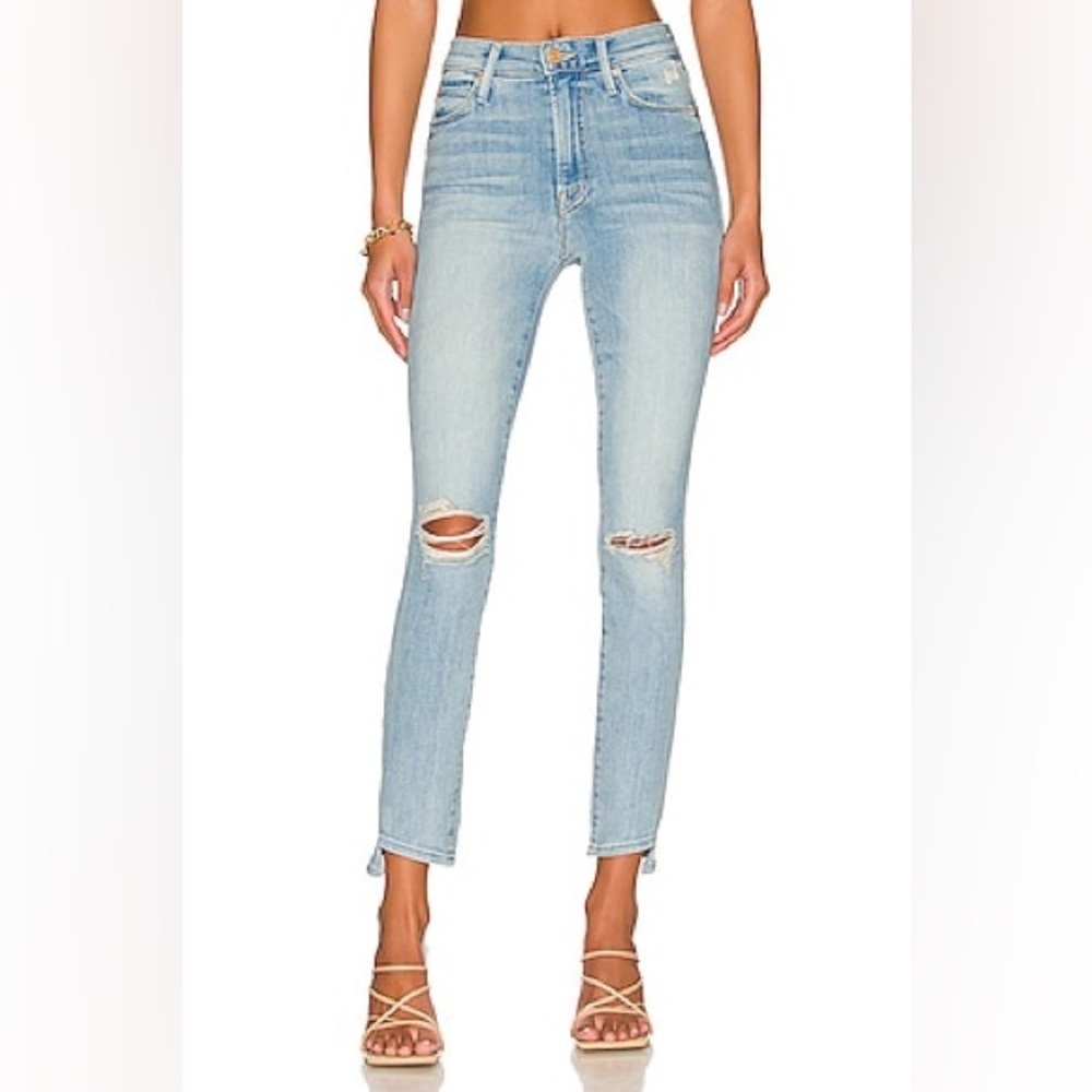 Mother The Stunner Zip Ankle Step Chew in Poisoned Petals Size 28